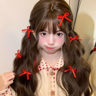 Kẹp tóc nơ ba lê màu đỏ