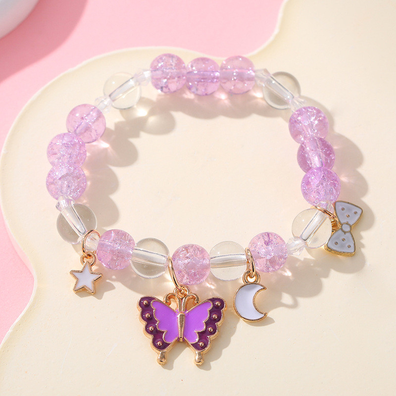 Vòng tay pha lê chó Sanrio ngọc bích dễ thương