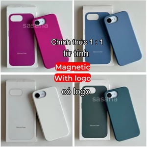 Ốp điện thoại silicon lỏng từ tính cho iphone 16 / 15 / Pro / Pro Max / Plus / 16e Hoạt hình bật lênĐược trang bị