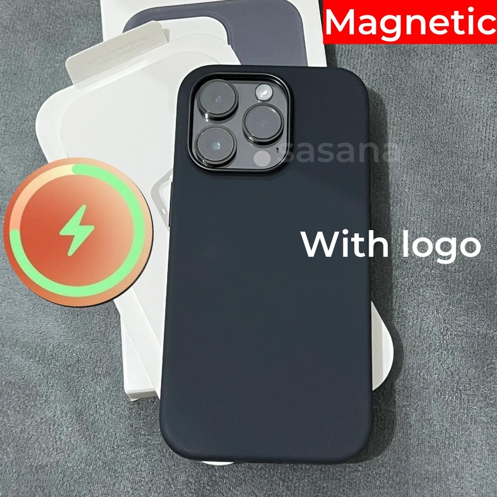 (Chính thức 1: 1) Silicon lỏng từ tính cho iphone 15 / 14 / 13 / 12 / Pro / Pro Max / plus / mini Vỏ điện thoại chất lượng cao Hoạt hình bật lên