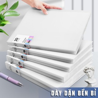 File lá đựng tài liệu A4 thiết kế cứng cáp - Bìa lá nhiều ngăn đựng hồ sơ đơn giản cho học sinh và dân văn phòng