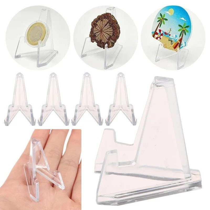 10 / 20 / 30 Cái Giá đỡ hiển thị tiền xu Acrylic trong suốt / Giá đỡ thẻ giao dịch Giá đỡ hỗ trợ