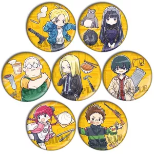 SAKAMOTO DAYS Anime Huy Hiệu 58mm - Trâm cài kim loại dễ thương hình Asakura Shin cho túi xách và quà tặng