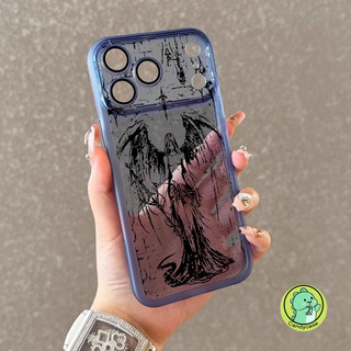 Ốp Điện Thoại Thiên Thần Bóng Tối Vintage Gothic Cho Realme 15 15T 14 14T 14X 13 12 11 10 Pro Plus Lite 12X 11X Pro + 5G 4G Vỏ Chống Sốc Y2K Dễ Thương Có Ống Kính Kính