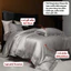 Bộ chăn ga gối Tencel Cotton mịn mượt MemMinbedding Luxury đường thêu ẩn tinh tế thanh lịch - L41677