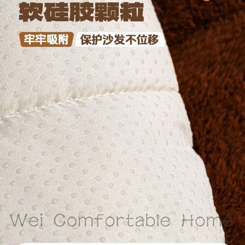 Sang Trọng Sofa Đệm Thu Đông Dày Sofa Đệm 2025 Phong Cách Mới Gỗ Chắc Chắn Sofa Cố Định Chống Trơn Trượt Khăn Vải