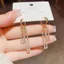 Bông tai hình học zircon thời trang cao cấp