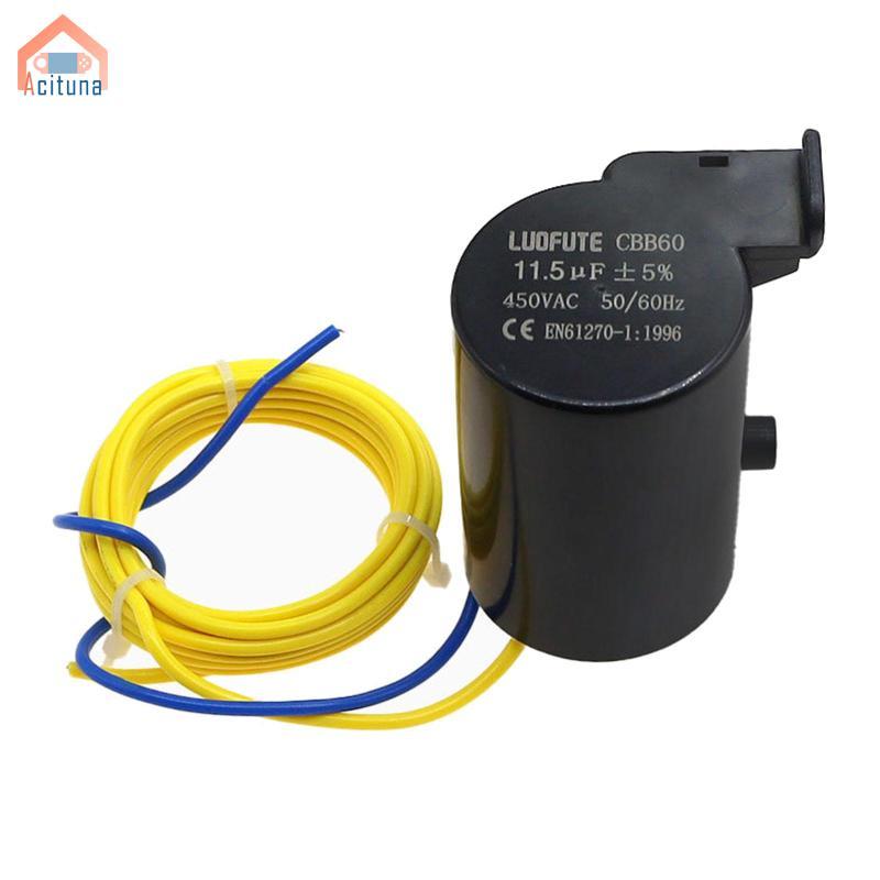 Acutuna Bắt Đầu Tụ Điện Động Cơ 11.5uf 450V Chạy Tụ Điện Dễ Dàng Lắp Đặt Động Cơ Chạy Tụ Cbb60 Cho Máy Bơm Nước Accs
