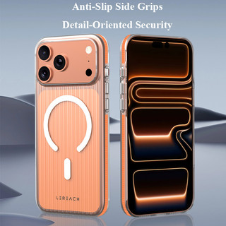 Ốp điện thoại mờ từ tính Lereach cho iPhone 17 Pro Max / iPhone Air / 17 - Chất liệu PC + Nam châm, Chống trượt chống rơi