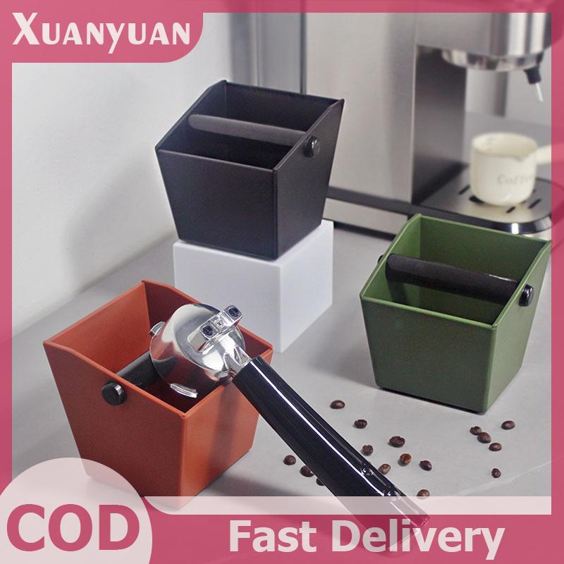 Hộp đựng cà phê thấm sốc XUAN Thùng đựng cà phê chống trượt Espresso cho bã cà phê có thanh gõ có thể tháo rời Thùng đựng rác cà phê VN