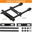PCF * Xe kéo chắc chắn Xe chở lốp dự phòng Công suất 120LB Lỗ bu lông có thể điều chỉnh đa năng Chống gỉ cho thuyền Đường mòn tiện ích
