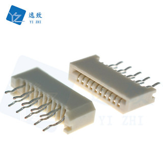 Đầu nối FFC / FPC 1.0MM Cắm trực tiếp một mặt Sân 180 độ Dislocation Chịu nhiệt độ cao 4-40P Không có khóa