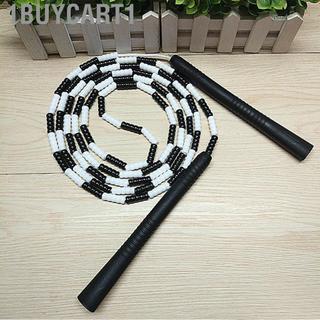 1buycart1 Dây nhảy bằng nhựa dẻo Tập luyện tốt nhất Xoay đính cườm có thể điều chỉnh cho gia đình (màu đen)