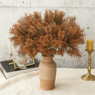Cành Cây San Hô Giả 6 Nhánh Cỏ Điểm Trang Trí Nhà Cửa Decor Chụp Ảnh Hoa Nhựa Tùng Sương Mù Cắm Bình Phòng Khách Tiệc Cưới Đạo Cụ Studio Phong Cách Bắc Âu Vintage Lá Rậm Phụ Kiện Làm Vòng Hoa Handmade Bền Đẹp