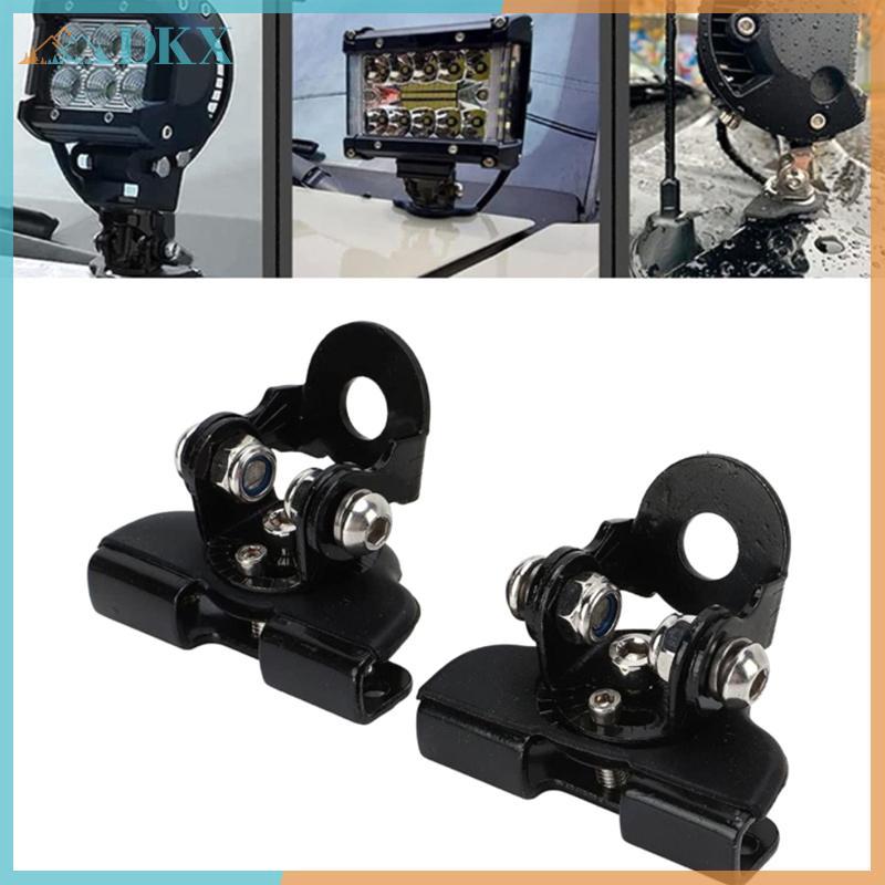 DKX 2 Chiếc Ô Tô Tự Động Hood LED Work Light Mount Bracket Holders A-Pillar SUV Cover Light Mounting Kẹp Đa Năng.