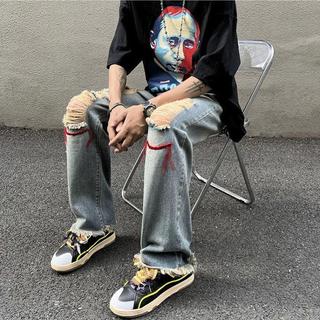 Quần Jean Nam ESEA Phong Cách Hip-Hop Hồng Kông, Mát Mẻ & Sành Điệu Unisex