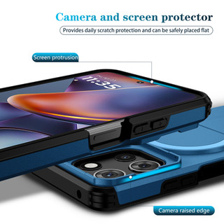 Dành Cho Motorola Moto G 5G 2025 / G Play 5G / G Power 2025 / 2026 / G Stylus 2025 Ốp điện thoại Trượt Camera Đứng Ẩn Mặt Sau Cứng Sẵn Sàng Từ Tính Cạnh Mềm Chống Sốc Mỏng