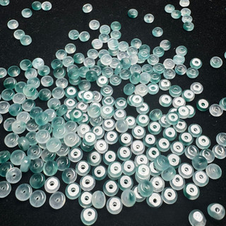 ((Đá nổi xanh 6x3mm, 50 viên) - Phụ kiện DIY vòng tay)