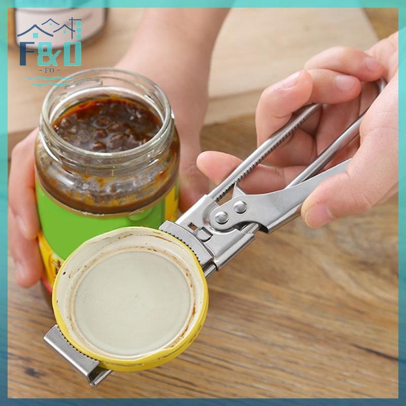 [F & O] Dụng cụ mở nắp chai thủ công bằng thép không gỉ có thể điều chỉnh cho bàn tay yếu đuối Bộ phụ kiện nhà bếp dễ cầm tay {vn}