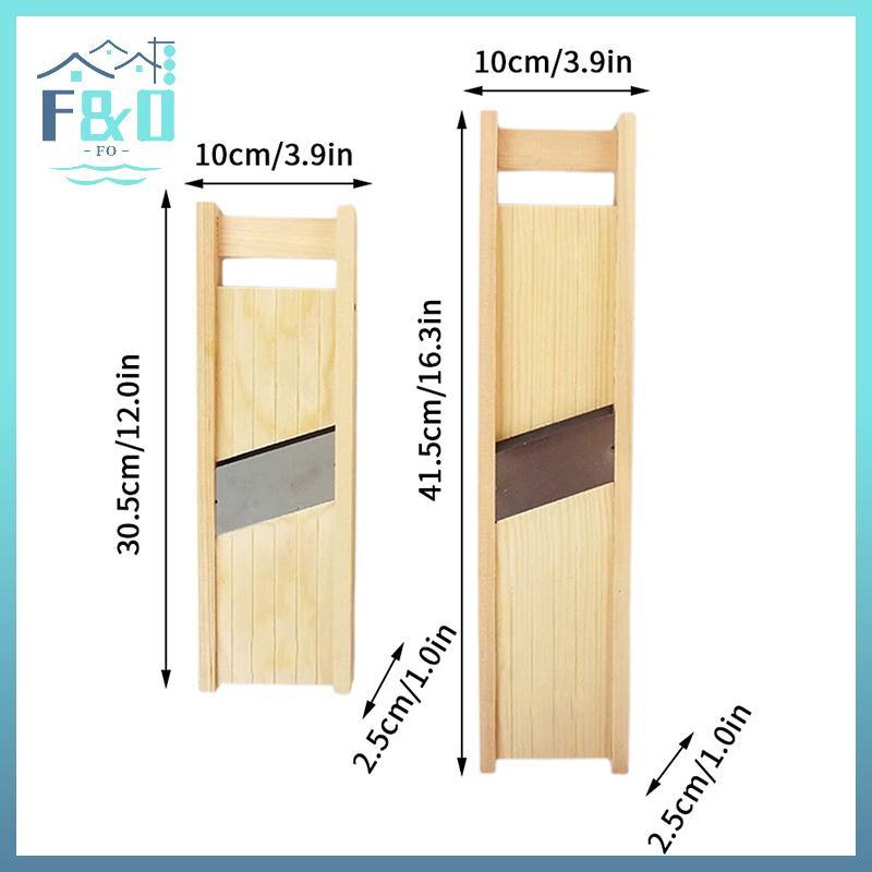 [F & O] Dụng cụ cắt rau củ bằng gỗ đa năng có lưỡi thép Máy thái lát khoai tây Dụng cụ gọt vỏ phô mai cà rốt Dụng cụ phụ kiện nhà bếp {vn}