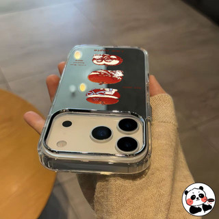 Ốp Điện Thoại Gương Gấu Giáng Sinh Dễ Thương Cho Tecno Pop 10 9 8 7 5 Pro LTE 3 Pova 7 Ulta 6 Neo Pro Spark Slim 5G 4GCover Phim Hoạt Hình Apple Vỏ Mềm