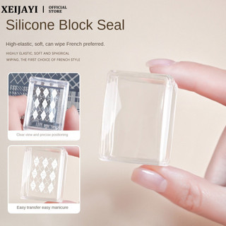 Bộ tem móng vuông lớn, silicone trong suốt, đa năng, kèm tấm thép chuyển, dụng cụ làm móng chuyên nghiệp cho tiệm