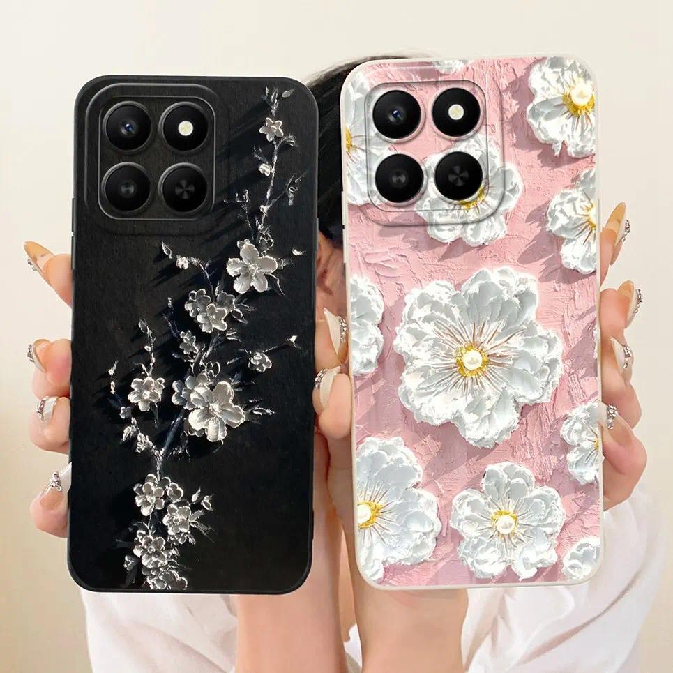 Ốp Điện Thoại Thiết Kế Thời Trang Sang Trọng Cho Huawei Honor 400 Smart X7D 4G HonorX7d 400Smart Vỏ Silicon Mềm Vỏ Bướm Hoa