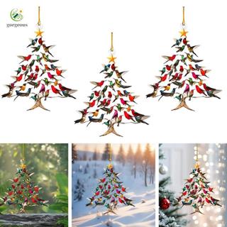 ⭐GROUS⭐Transparent Acrylic HummingFor Bird Ornament for Unique Holiday Decoration Ideas