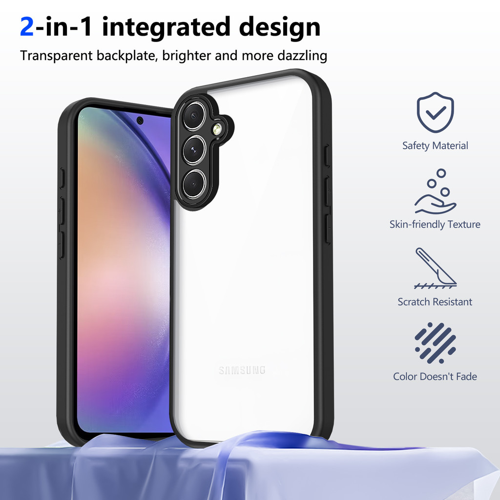 Ốp lưng Samsung A34 5G Vỏ trong suốt mờ thời trang cho Ốp điện thoại Samsung Galaxy A34 5G