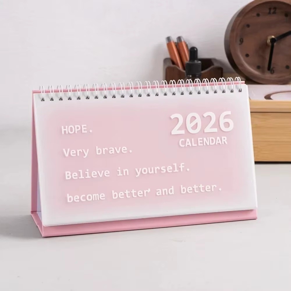 Lịch Mini TUYỆT VỜI, Lịch Để Bàn Kế Hoạch Kiểm Tra 2026, Cuộn Chống Thấm Nước Di Động Để Bàn Trang Trí Văn Phòng Đồ Dùng Học Tập