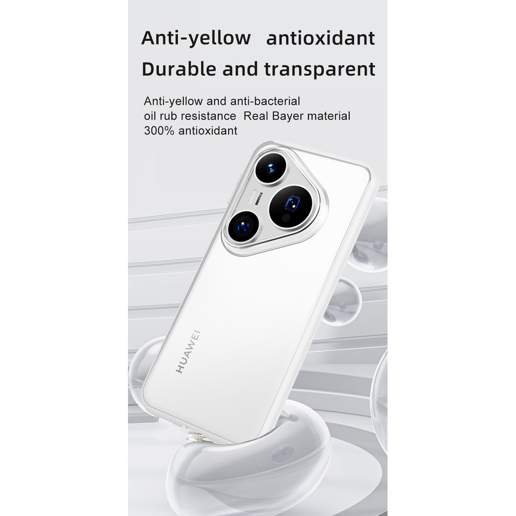 Dành Cho Huawei Pura 80 / 80 Pro / 80 Ultra Hybrid Trong Suốt Chống Va Đập TPU & PC Matte Túi Khí Chống Sốc Bao Da