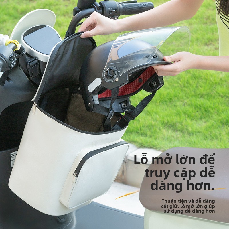 Túi treo xe điện / xe máy đa chức năng-Túi đựng đồ cá nhân trong suốt, chống thấm nước tiện lợi, siêu bền