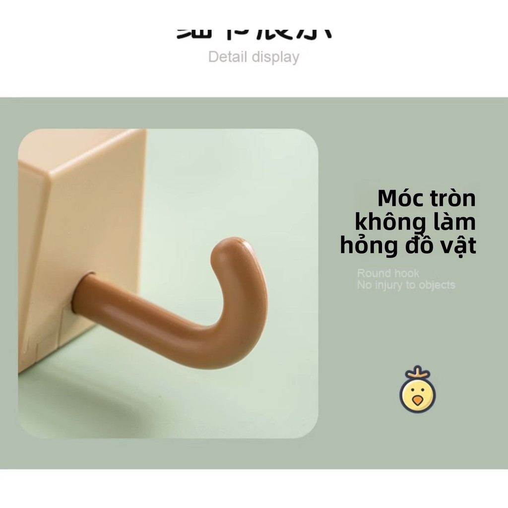 Hoạt Hình Mèo Dễ Thương Móc Treo Tường Liền Mạch, Có Thể Thu Vào Sáng Tạo-IN Phong Cách Trang Trí Phòng Ngủ Phụ Kiện