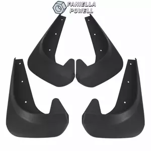 FENDER FANIELLAPOWELL 4 Chiếc Chắn Bùn Ô Tô, Bánh Trước Phía Sau Đen Bắn Bùn Bảo Vệ, Di Động Đa Năng Nhựa Bùn Flaps Phụ Kiện Ngoại Thất
