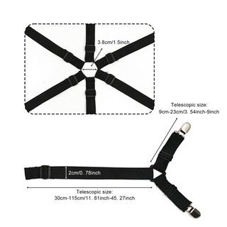 Dây buộc ga trải giường Crisscross Giữ ga trải giường chắc chắn và bó sát Kẹp ga trải giường Thích hợp cho các góc và nệm