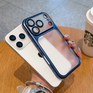 Dành Cho iphone17promax Ốp Lưng Mỏng Mờ Cứng Điện Thoại Cho iPhone 17 Pro Max 17Promax Có Bảo Vệ Ống Kính Vỏ Mỏng Chống Sốc
