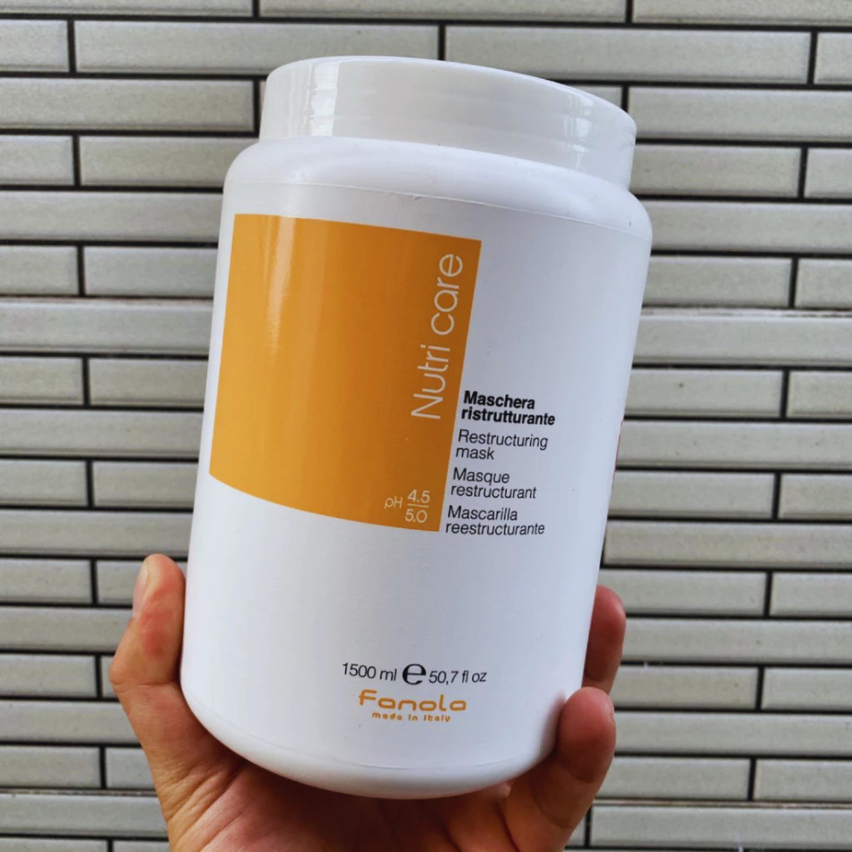 Kem Ủ Tóc FANOLA Nutri Care Restructuring Mask 1500ml ủ tóc collagen phục hồi tóc hư tổn | Trunghair
