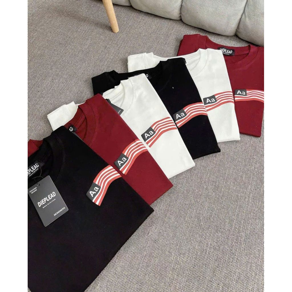 Áo Thun Nam Nữ Cờ MỹChữ aa  Hàng Xịn Kèm Hộp Xù Lá Cờ Form Rộng Tay Lỡ Chất Cotton