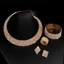 Bộ vòng cổ bông tai ROLY, Bộ trang sức pha lê lấp lánh Diamante, Vòng đeo tay bông tai thanh lịch Dây chuyền cổ nữ