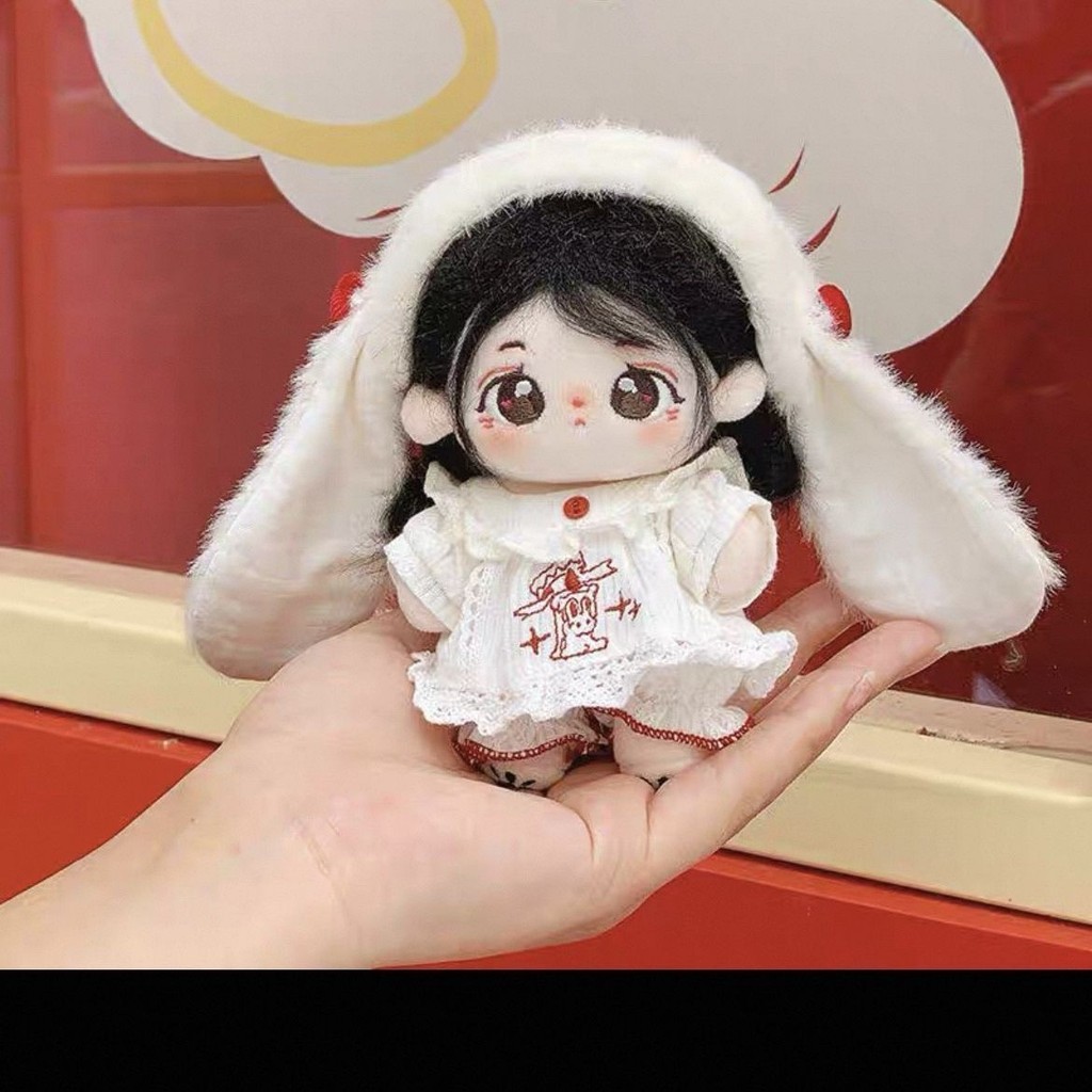 20cm Quần Áo Bé 10cm Cotton Búp Bê Quần Áo Dễ Thương Sang Trọng Thỏ Bộ Đồ Ngủ Đầm Búp Bê Trang Phục Phù Hợp Với 3.2