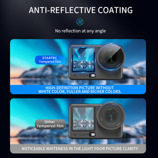 Dành Cho DJI Action6 Phim Cường Lực HD Chống Trầy Xước Chống Cháy Nổ Phim Bảo Vệ Máy Ảnh Thể Thao Phụ Kiện