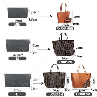 Thích hợp cho Túi Tote G-y Saint Louis Túi lót nỉ Hỗ trợ du lịch Túi đựng ví lót di động