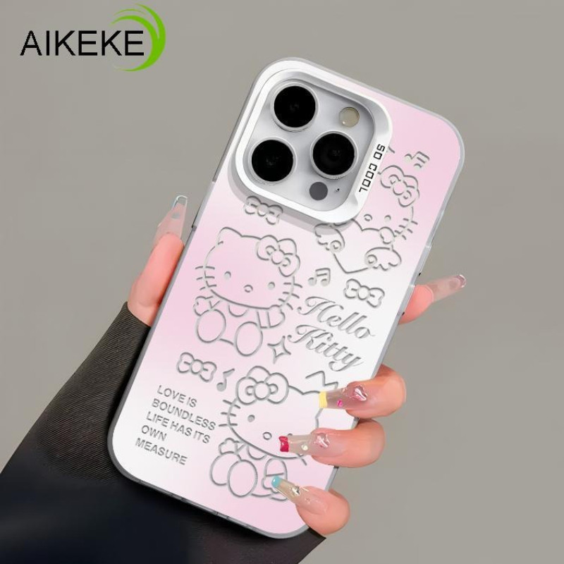 Ốp Điện Thoại Màu Hồng Kitty Hoạt Hình Dễ Thương Cho Honor 400 Lite 300 Ultra 200 Smart 90 Lite GT 100 80 70 60 50 SE Pro Vỏ Màu Tím Kuromi Vỏ Chống Sốc