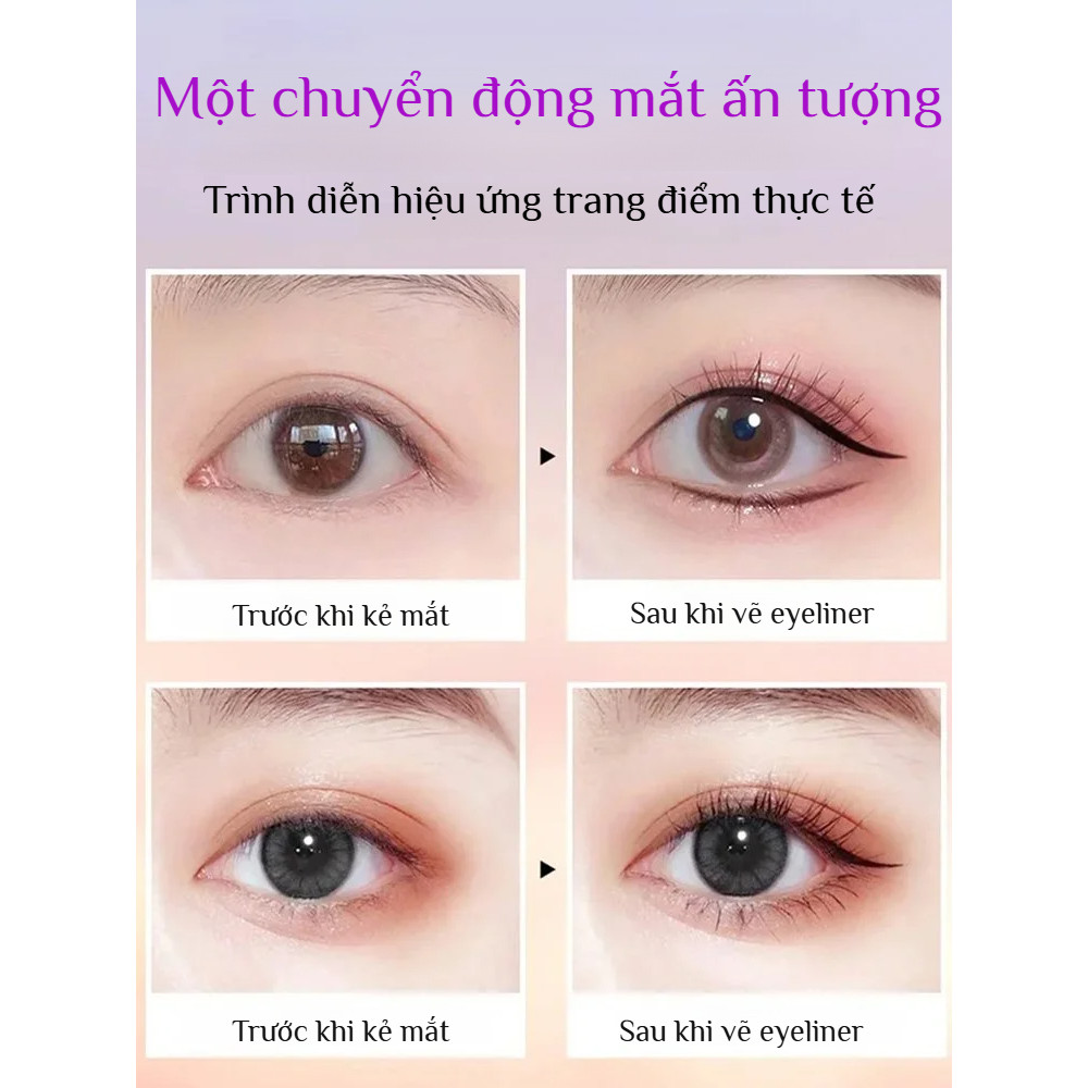 🔥Giá sốc🔥Bút kẻ mắt dạng gel mịn mượt / Bút kẻ mắt dạng gel chống thấm nước và mồ hôi lâu trôi/bút kẻ mắt