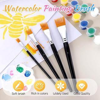 4 Chiếc Nghệ Thuật Ngũ Cốc Bàn Chải Lược Bộ Nghệ Sĩ Chuyên Nghiệp Acrylic Cọ Sơn Lược Bộ Nylon Nhỏ Lông Tranh Bàn Chải Cho Acrylic Dầu Và Màu Nước Lý Tưởng Cho Nghệ Sĩ Người Bắt Đầu