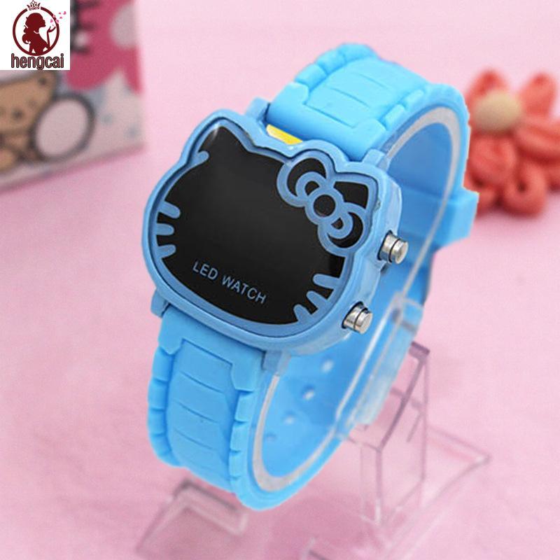 Đồng hồ kỹ thuật số LED đa chức năng Đồng hồ thạch anh hoạt hình Anime dễ thương cho con gái Son Girls Trẻ em Quà tặng
