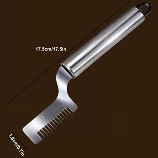 MarsET Thép không gỉ Dụng cụ cắt lát rau củ có tay cầm thoải mái cho hành tây cắt lát rau củ
