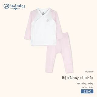 Bubaby IVS110800 Bộ dài tay cài chéo   🔅 T11.2