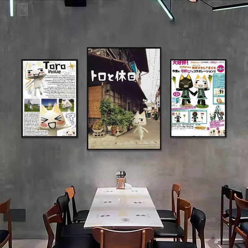 Poster phim cổ điển nóng bỏng cho mèo dễ thương Inoue Toro - Tranh vải nghệ thuật HD, trang trí chống thấm nước, thẩm mỹ cho phòng khách gia đình, phòng ngủ & quán Bar