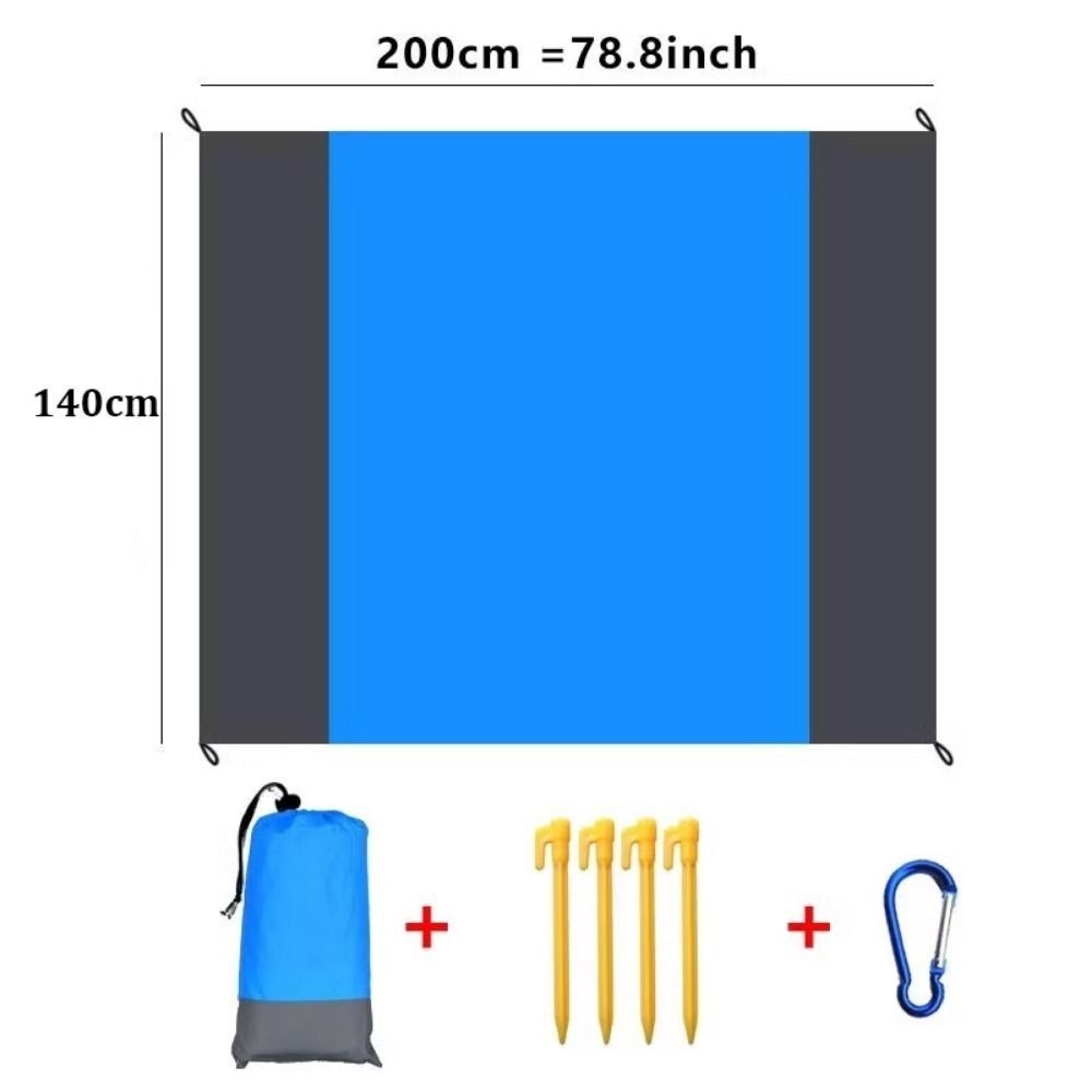Lều cắm trại polyester chống thấm nước 140*200cm, phù hợp cho dã ngoại và đi bộ đường dài
